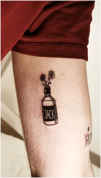 Flowers In The Bottle Tattoo